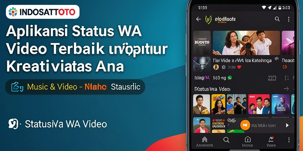 Tampilan antarmuka <strong>INDOSATTOTO</strong> yang menarik untuk pengeditan Status WA Video.