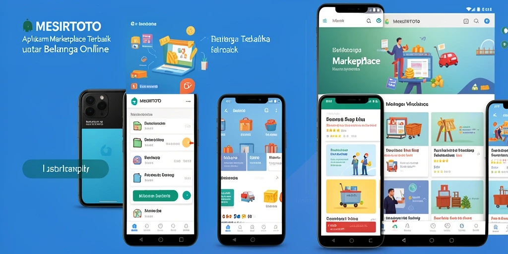 Tampilan antarmuka aplikasi MESIRTOTO yang user-friendly untuk belanja online.