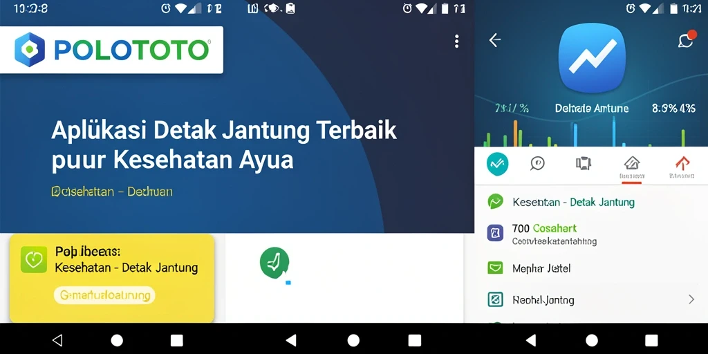 Tampilan antarmuka POLOTOTO untuk detak jantung yang informatif dan mudah dipahami.