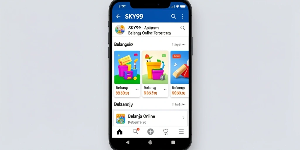 Tampilan antarmuka aplikasi SKY99 yang menarik dan fungsional.